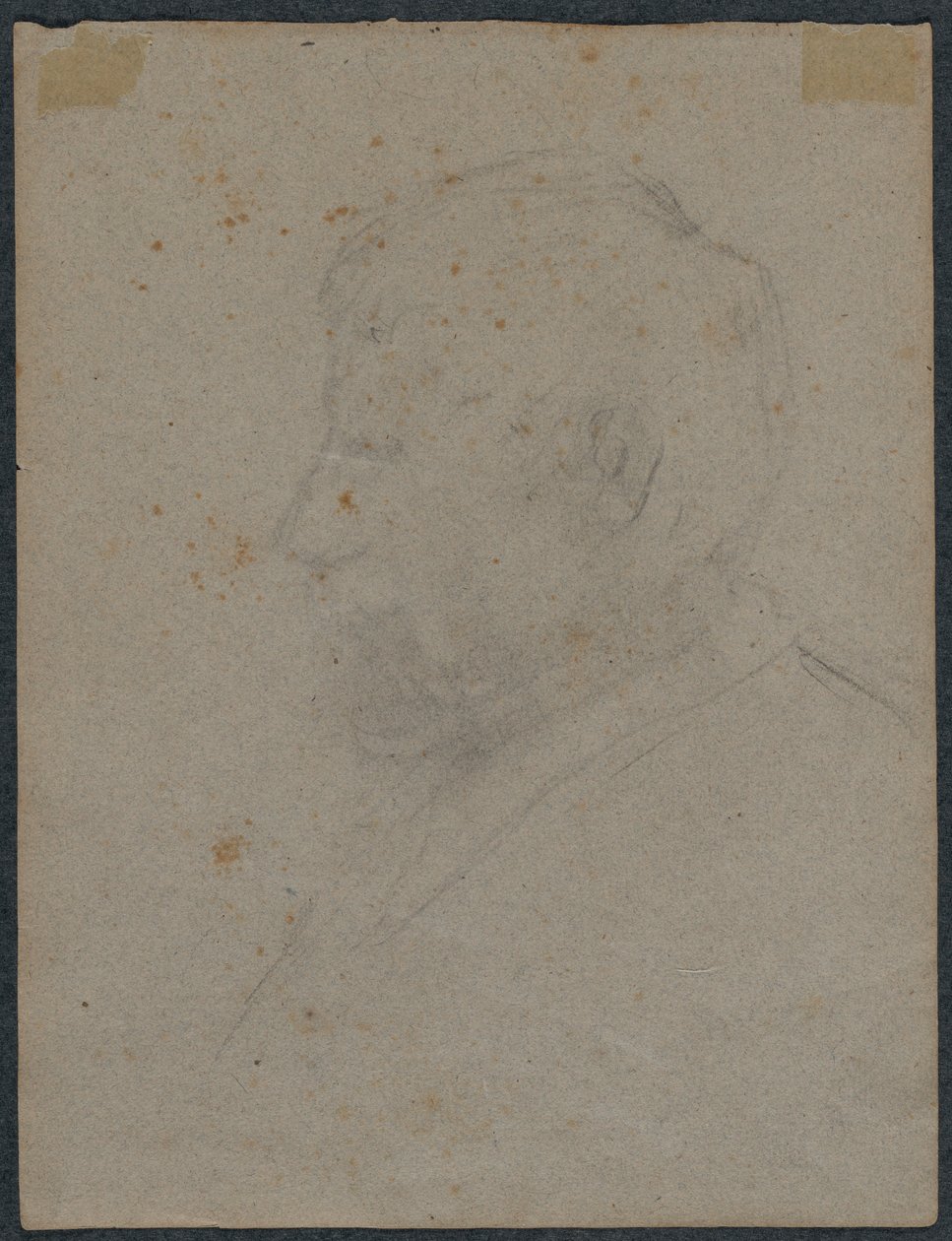 Profile Bust of a Man (verso) de Paul Gauguin