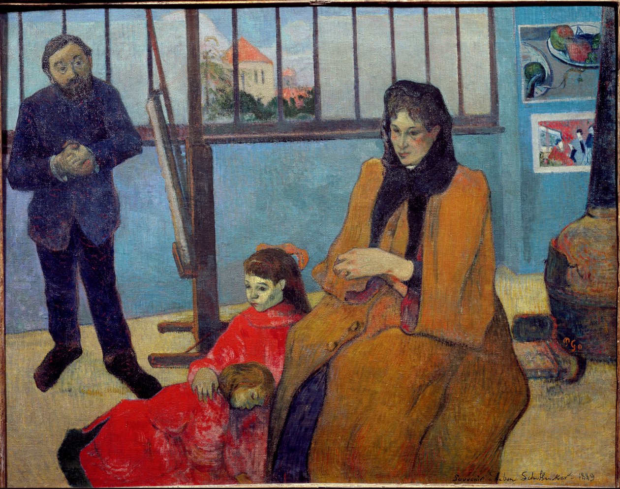 El taller de Schuffenecker o la familia Schuffenecker de Paul Gauguin