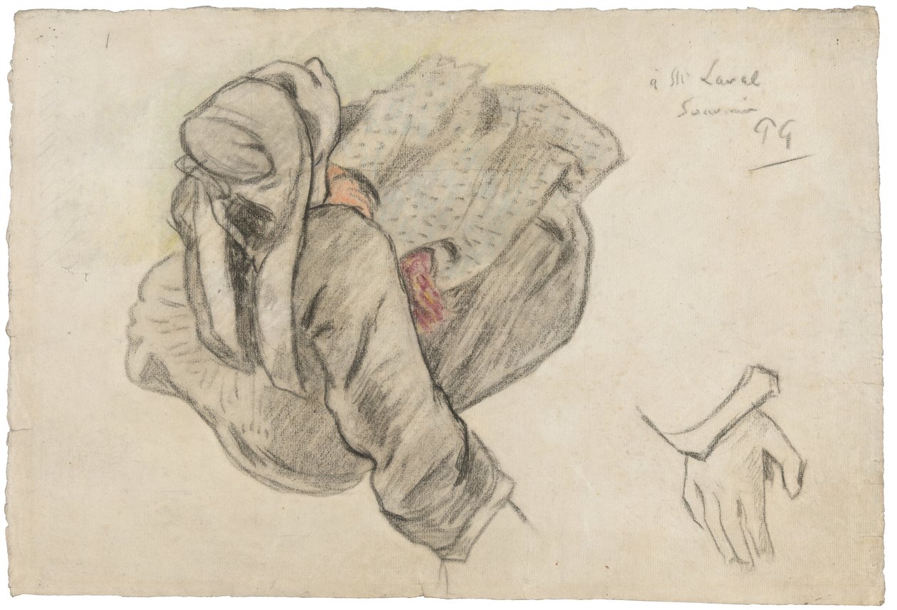 Mujer bretona sentada, 1886 de Paul Gauguin