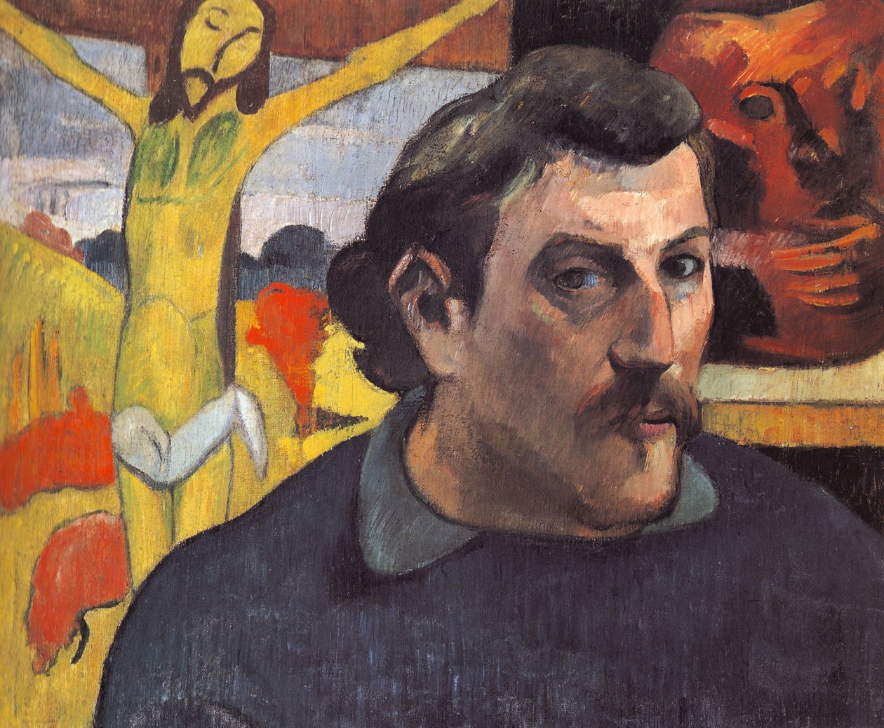 Autorretrato con el Cristo amarillo de Paul Gauguin