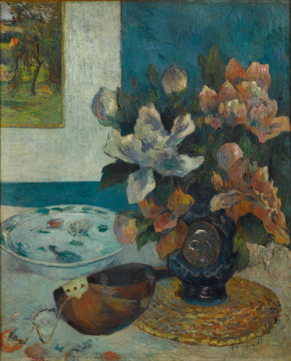 Naturaleza muerta con mandolina, 1885 de Paul Gauguin