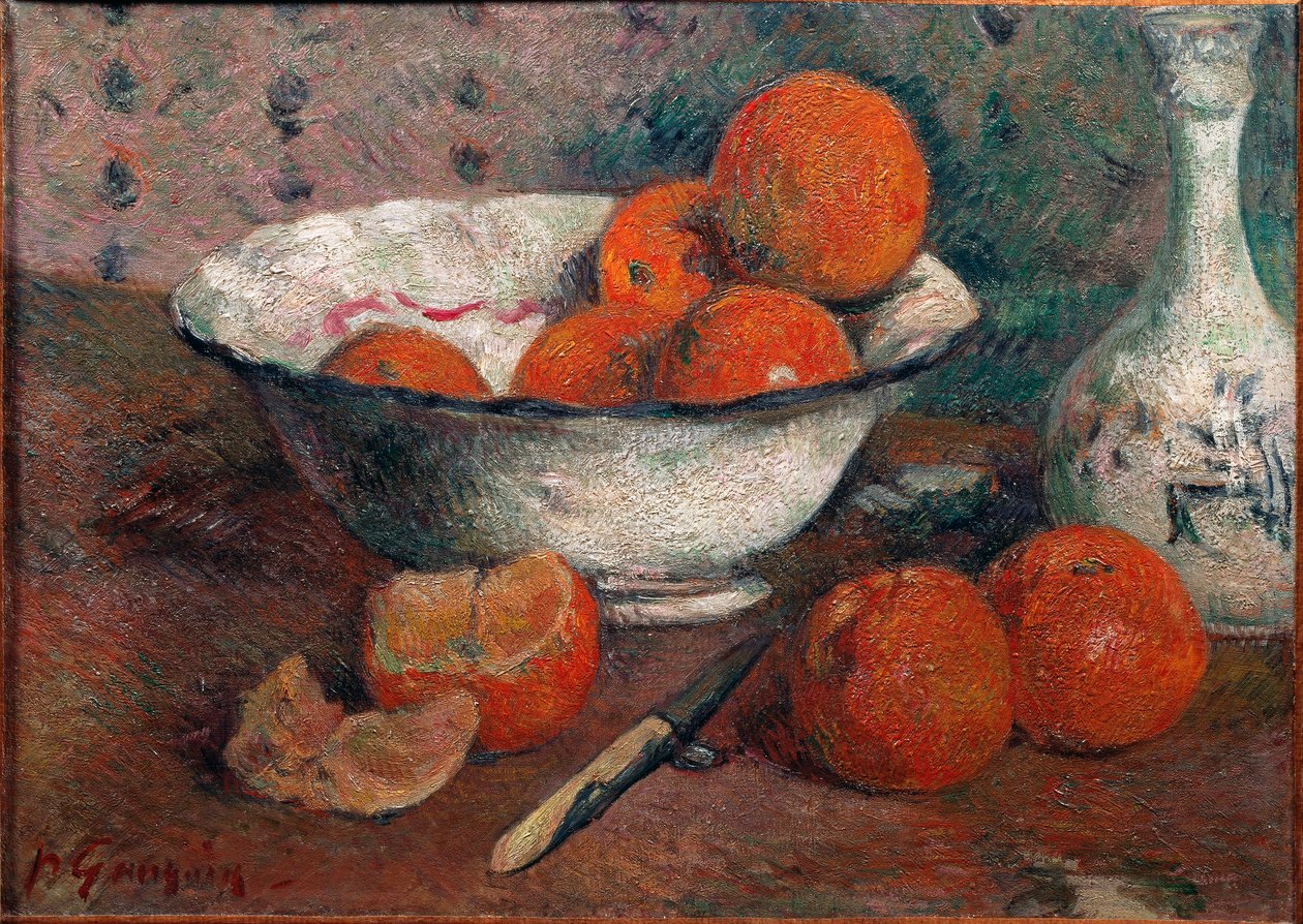 Naturaleza muerta con naranjas de Paul Gauguin