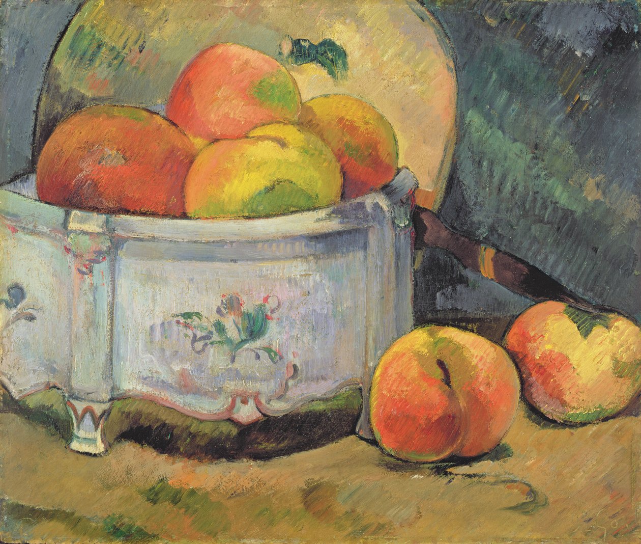 Naturaleza muerta con duraznos, c.1889 de Paul Gauguin