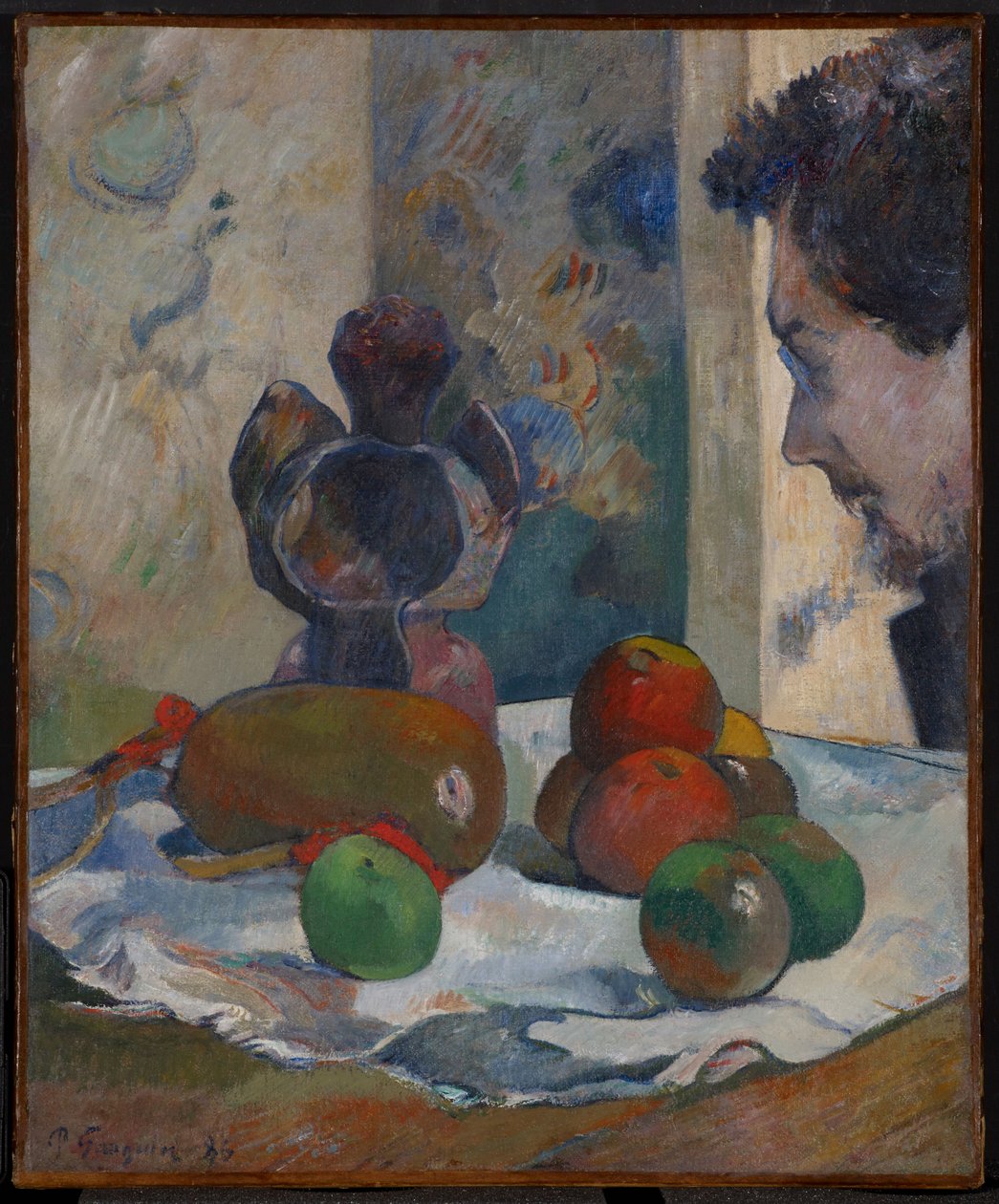 Naturaleza muerta con el perfil de Laval de Paul Gauguin