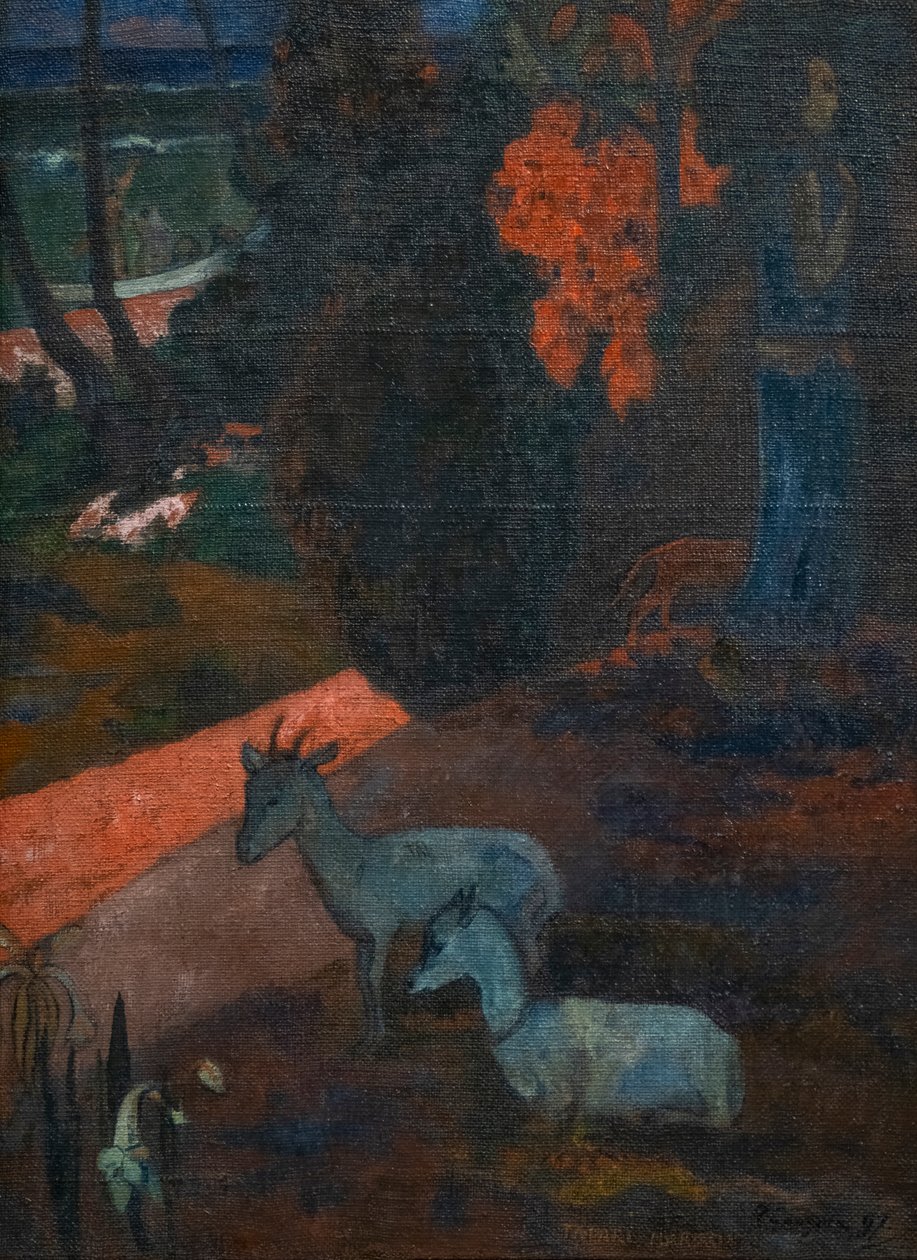 TARARI MARURU (paisaje con dos cabras) de Paul Gauguin