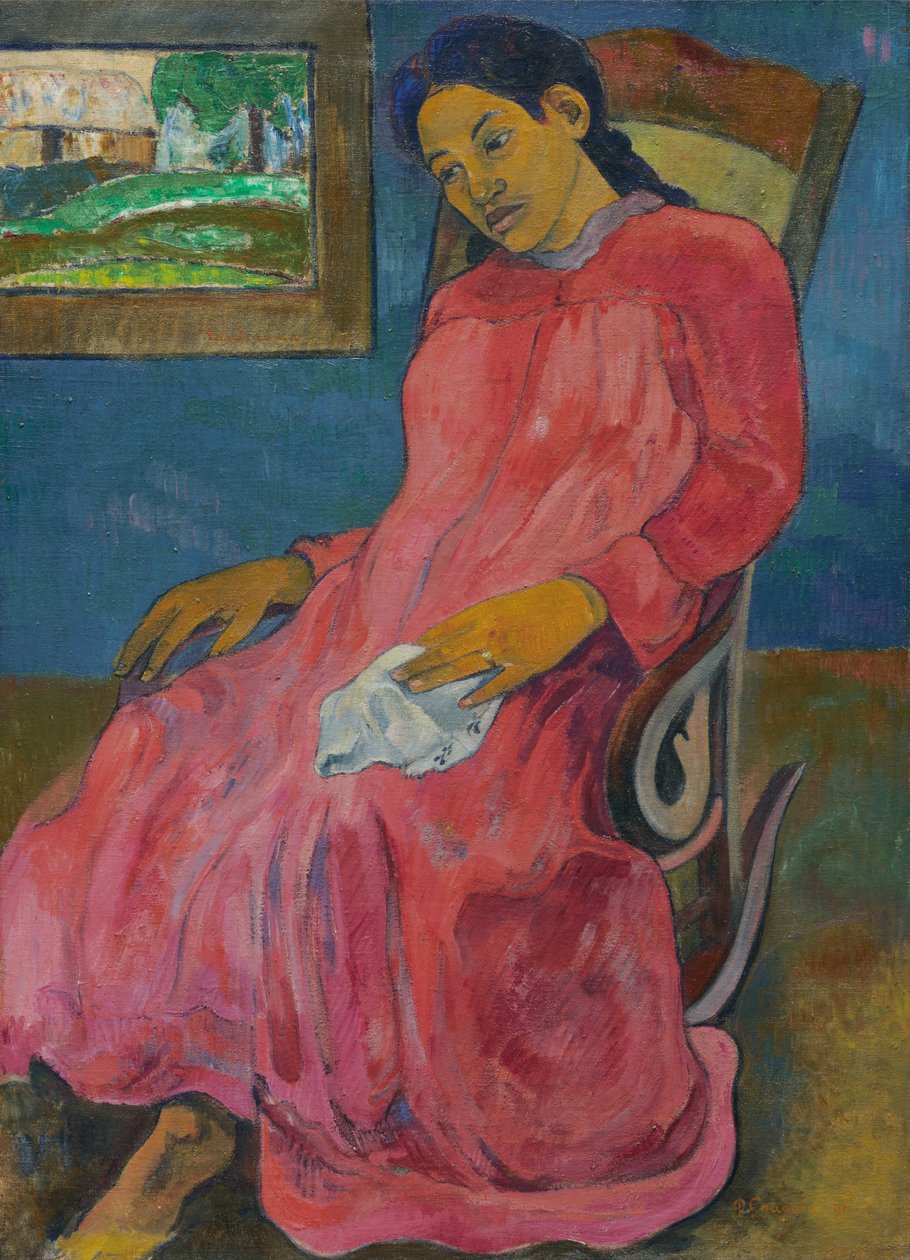 Tahitiano:  Faaturuma Melancólico de Paul Gauguin