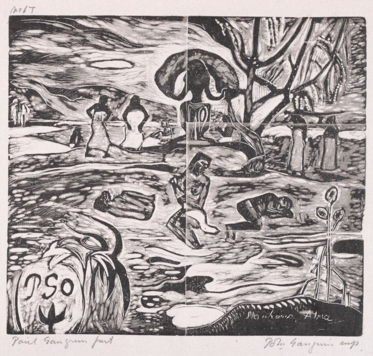 Serie tahitiana: Ofrendas a un dios de Paul Gauguin