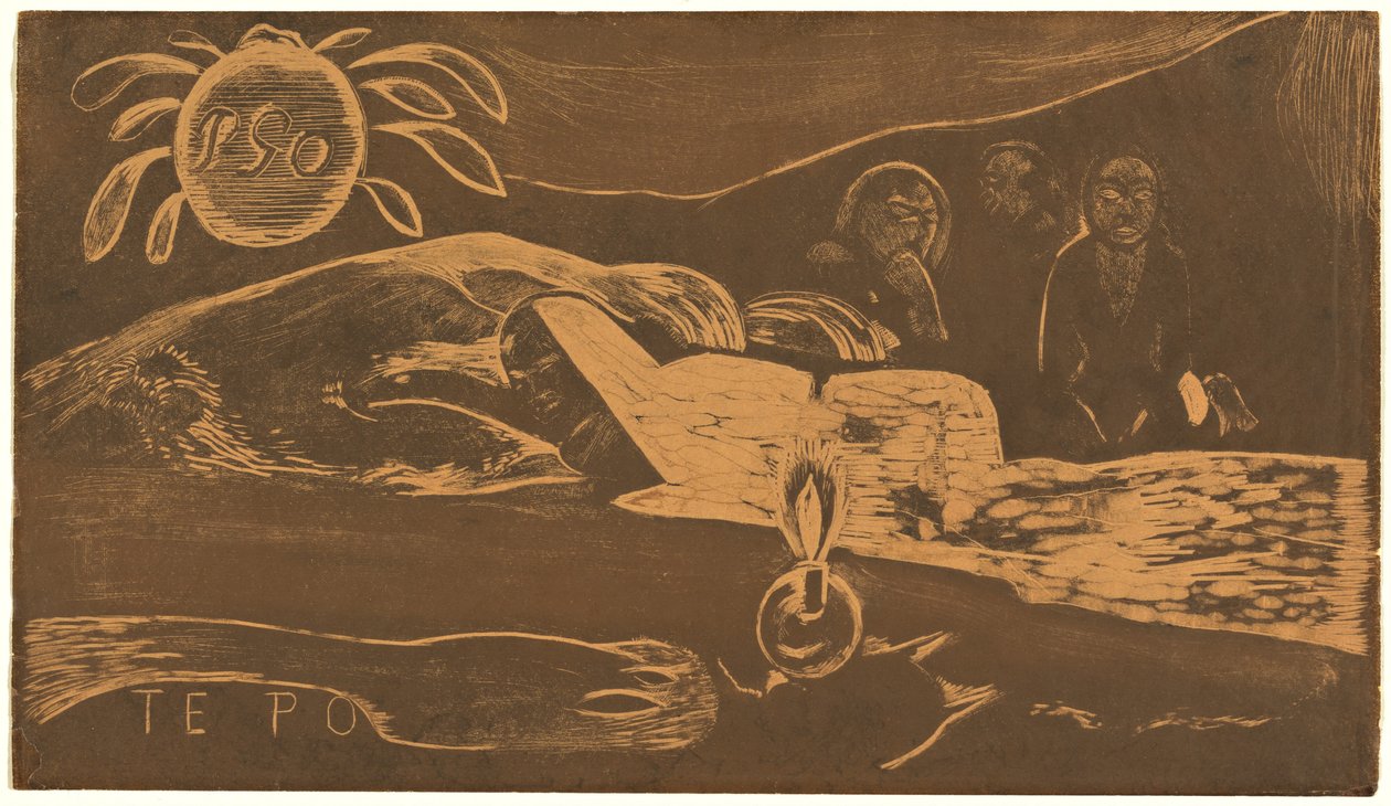 Te Po (La Larga Noche) de Paul Gauguin