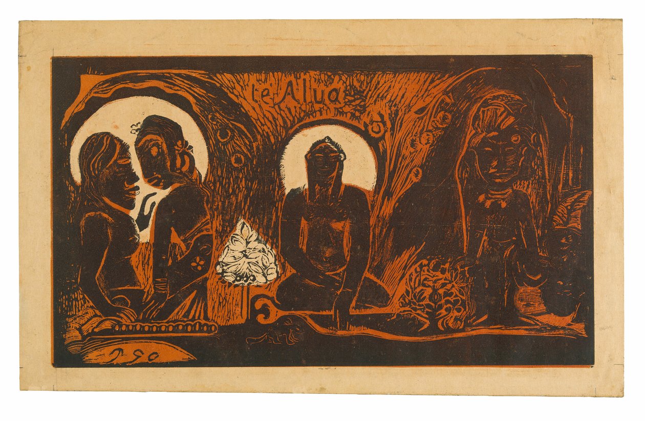 Te atua (El Dios), de la suite Noa Noa de Paul Gauguin