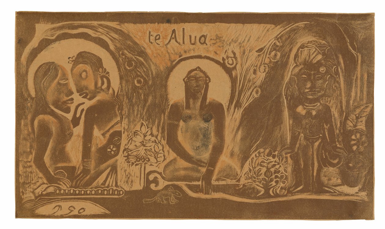Te atua (El dios), de la suite Noa Noa de Paul Gauguin