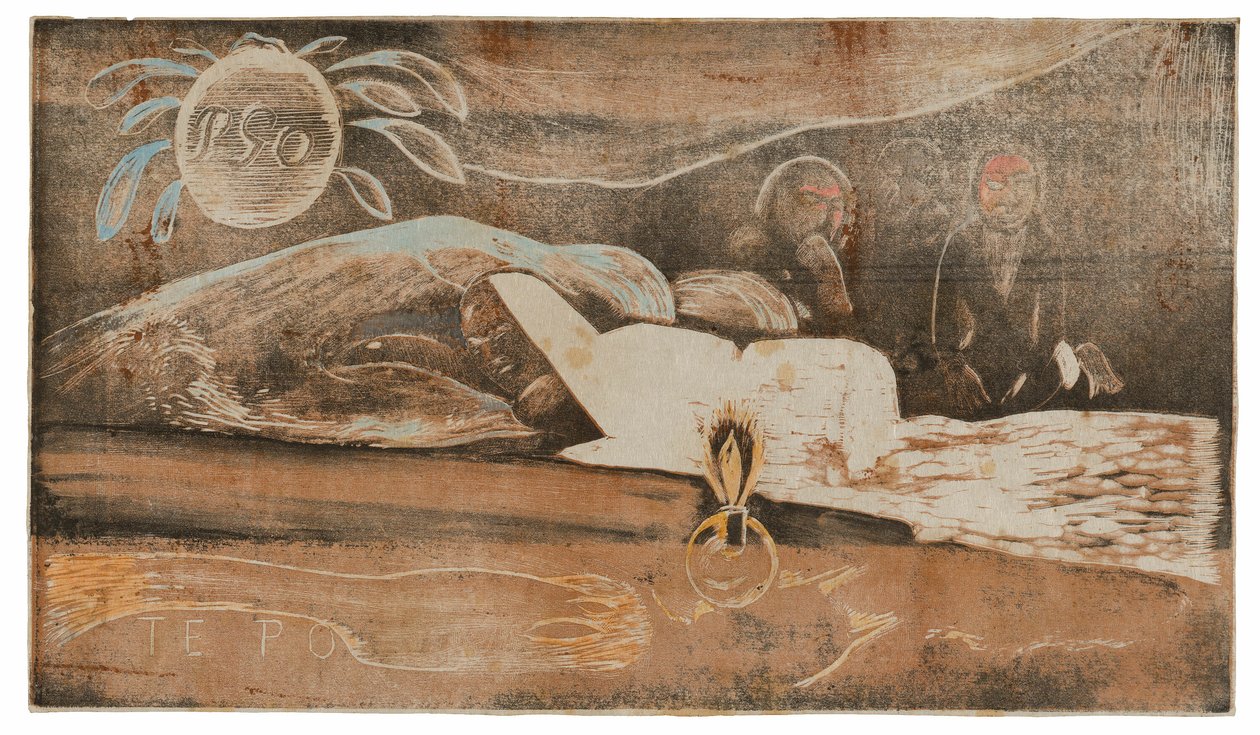 Te po (La noche) de la Suite Noa Noa de Paul Gauguin