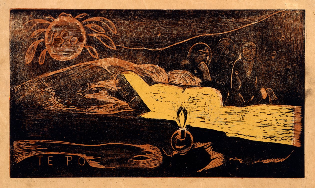 Te po. La gran noche de la serie Noa Noa, 1893-1894 de Paul Gauguin