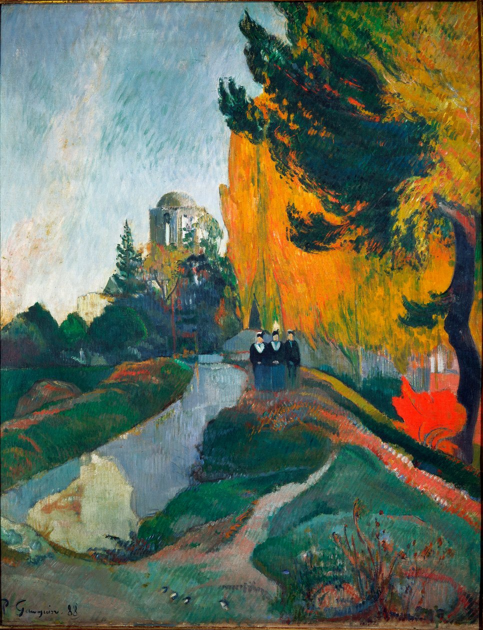Los Alyscamps (detalle) de Paul Gauguin