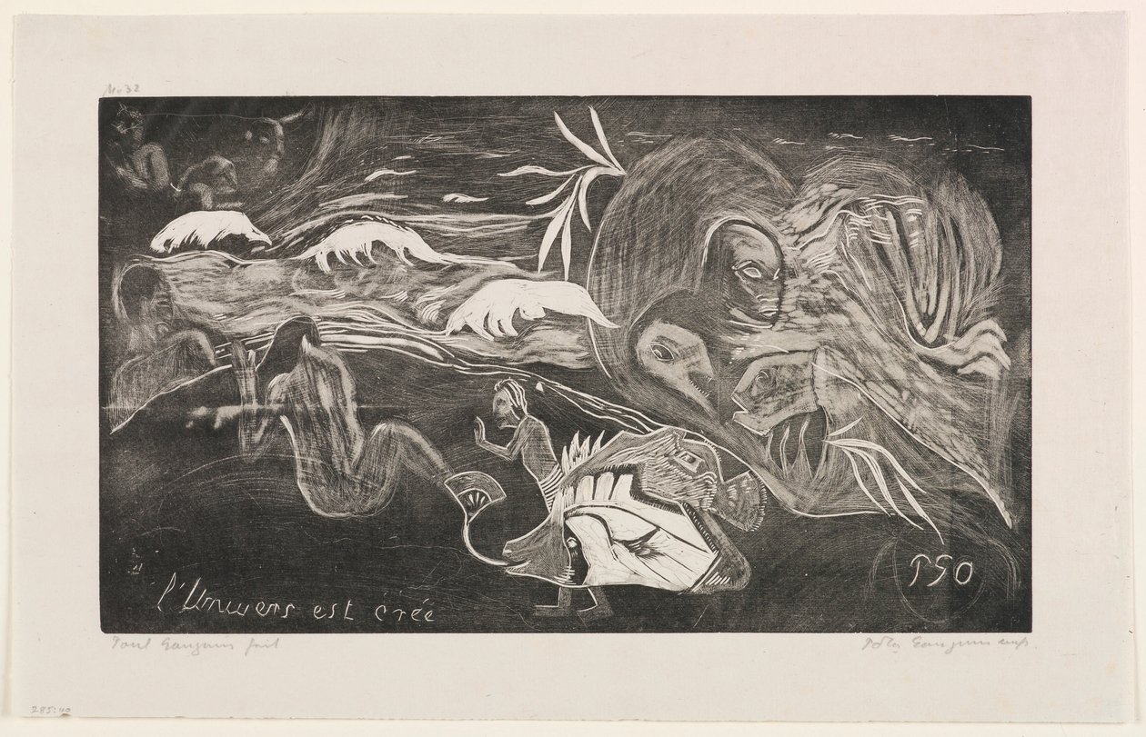 La Creación del Universo, de la serie “Noa Noa” de Paul Gauguin