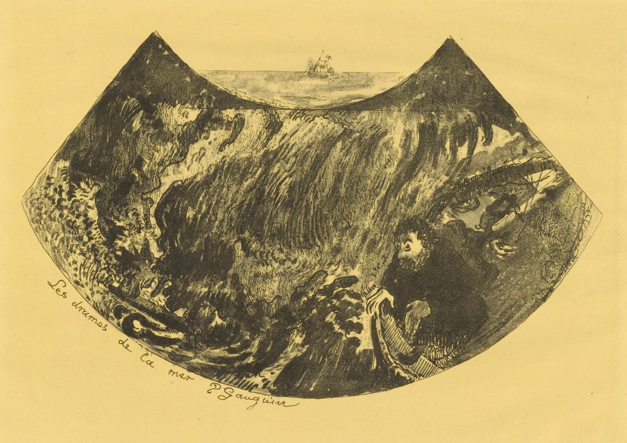 Los dramas del mar (Un descenso a la vorágine) de Paul Gauguin