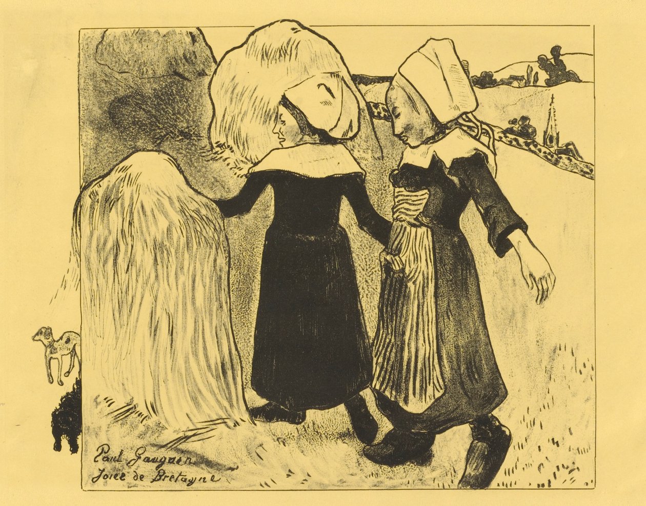 Las alegrías de Bretaña de Paul Gauguin