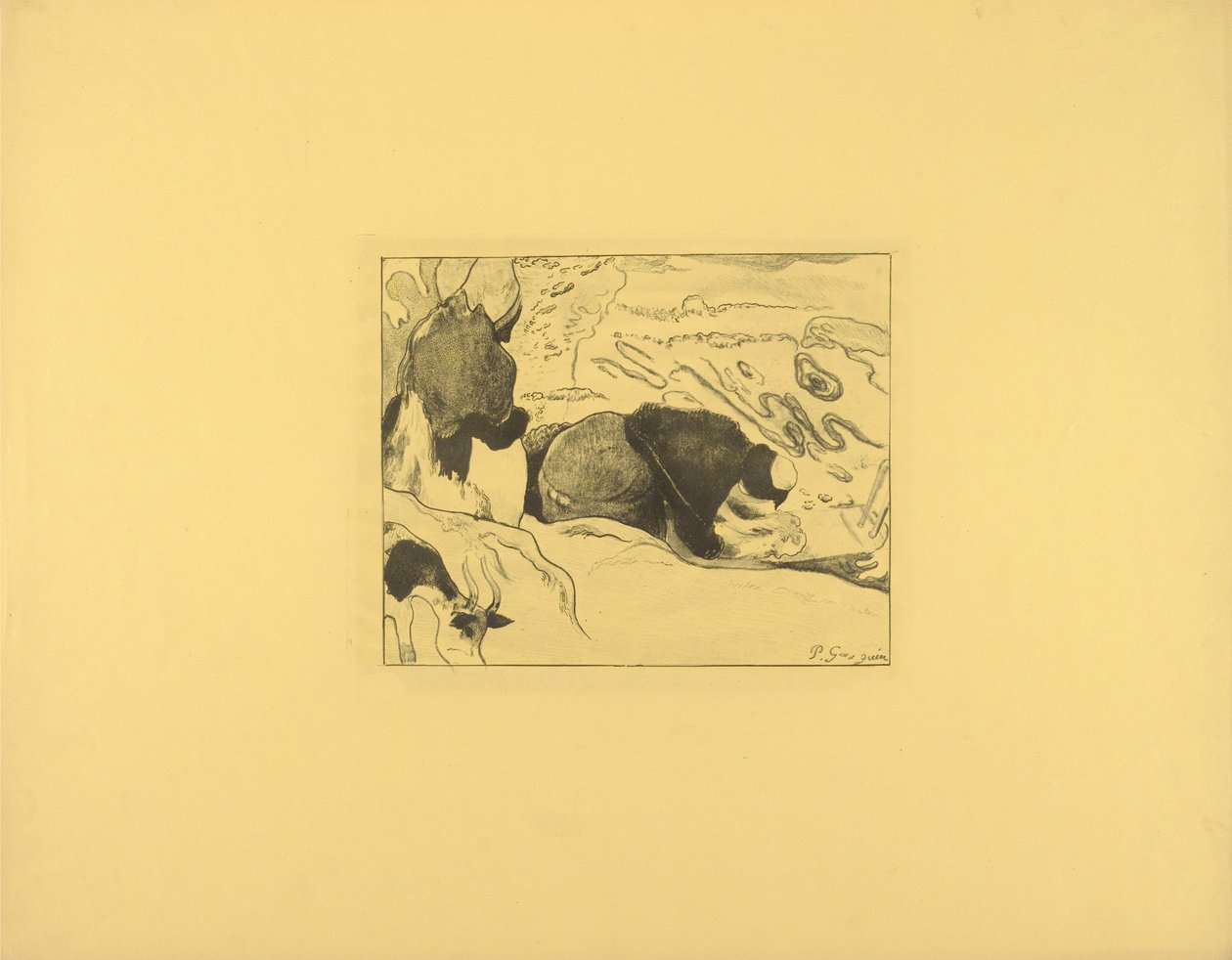 Las lavanderas de Paul Gauguin