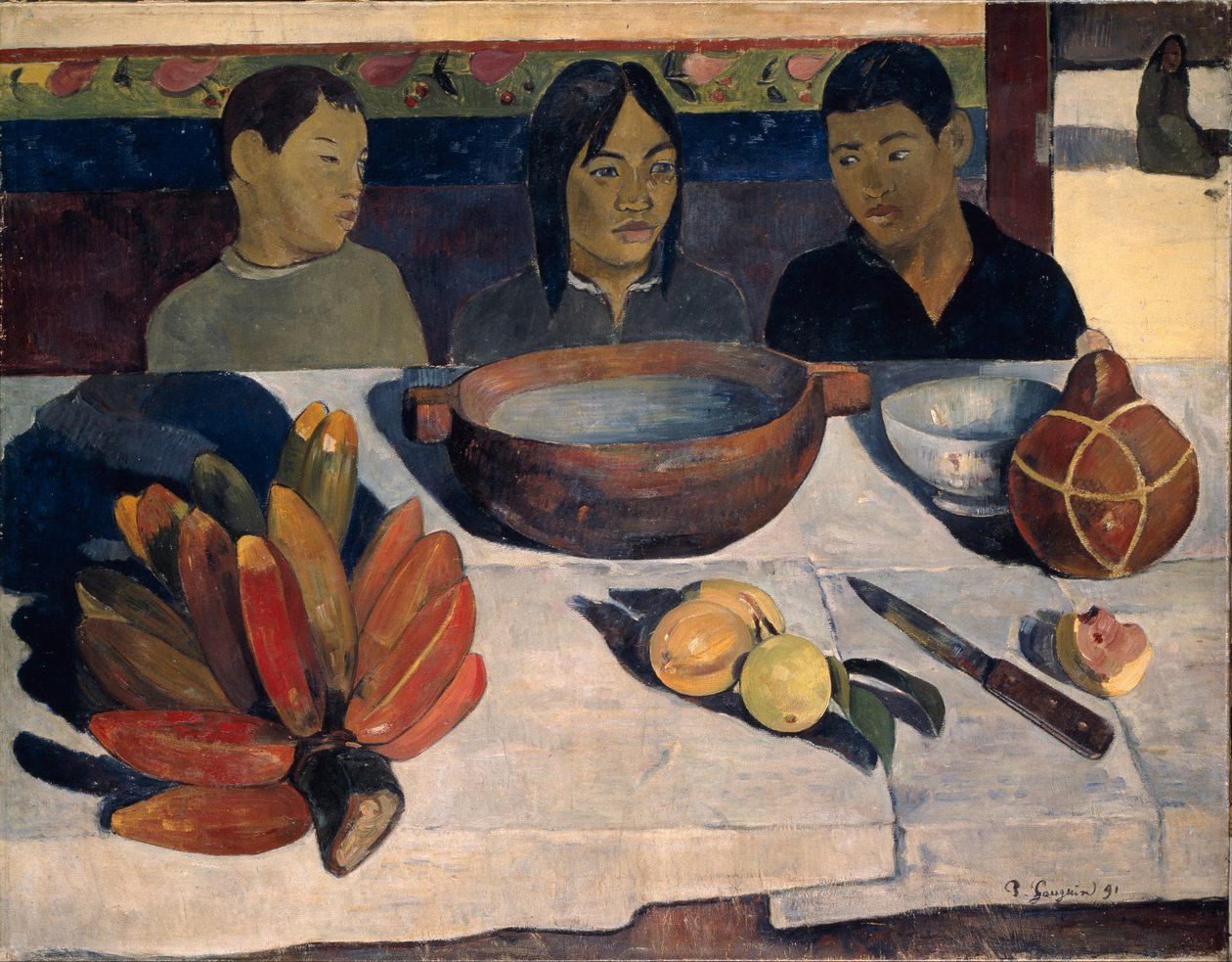 La comida plátanos, 1891 de Paul Gauguin
