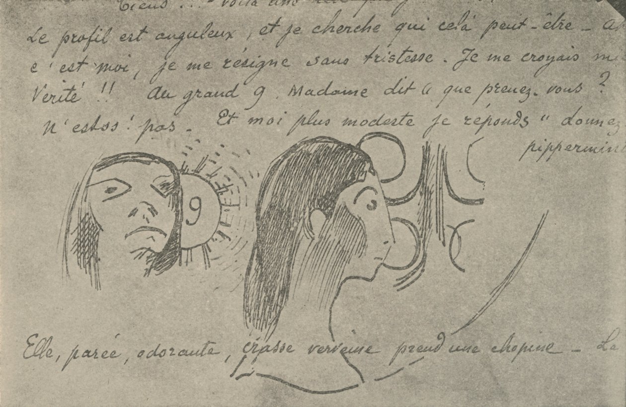 El perfil es angular, 1936 de Paul Gauguin