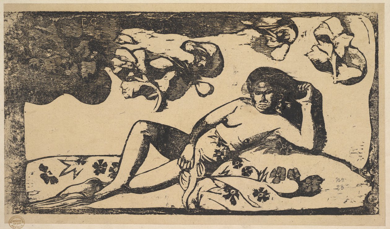 La Reina de la Belleza - Lánguida, 1898 de Paul Gauguin