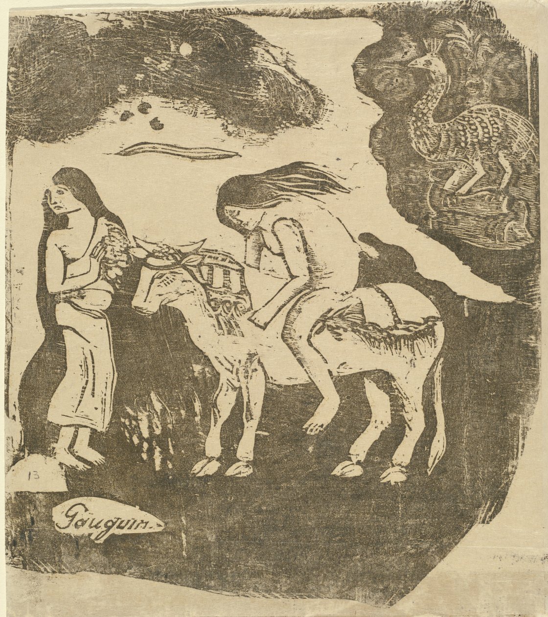 El rapto de Europa, en o después de 1895 de Paul Gauguin