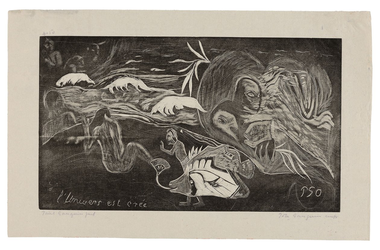 The Universe Is Being Created), de la Suite Noa Noa de Paul Gauguin