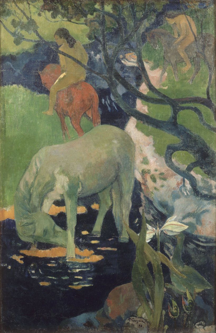 El caballo blanco de Paul Gauguin