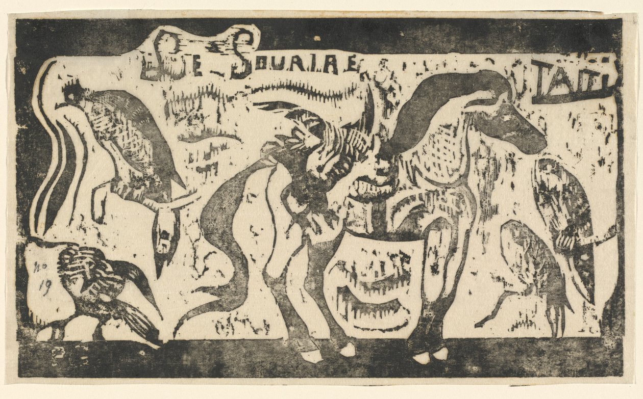 Página de título para "Le Sourire" de Paul Gauguin