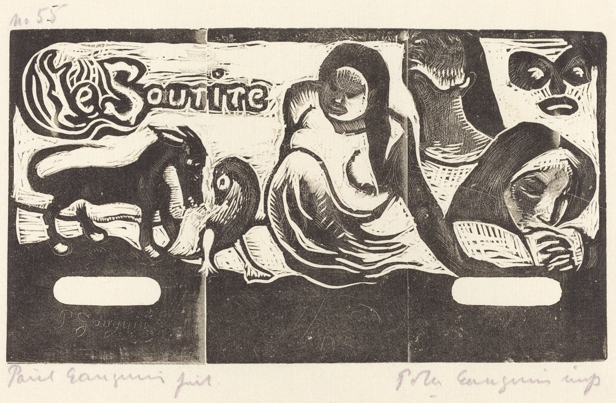 Página de título para "Le Sourire" de Paul Gauguin