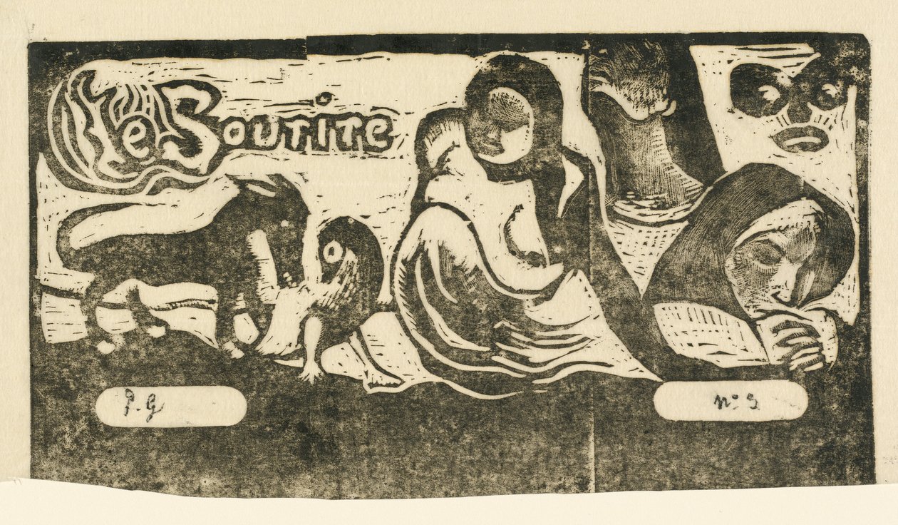Página de título para "Le Sourire" de Paul Gauguin