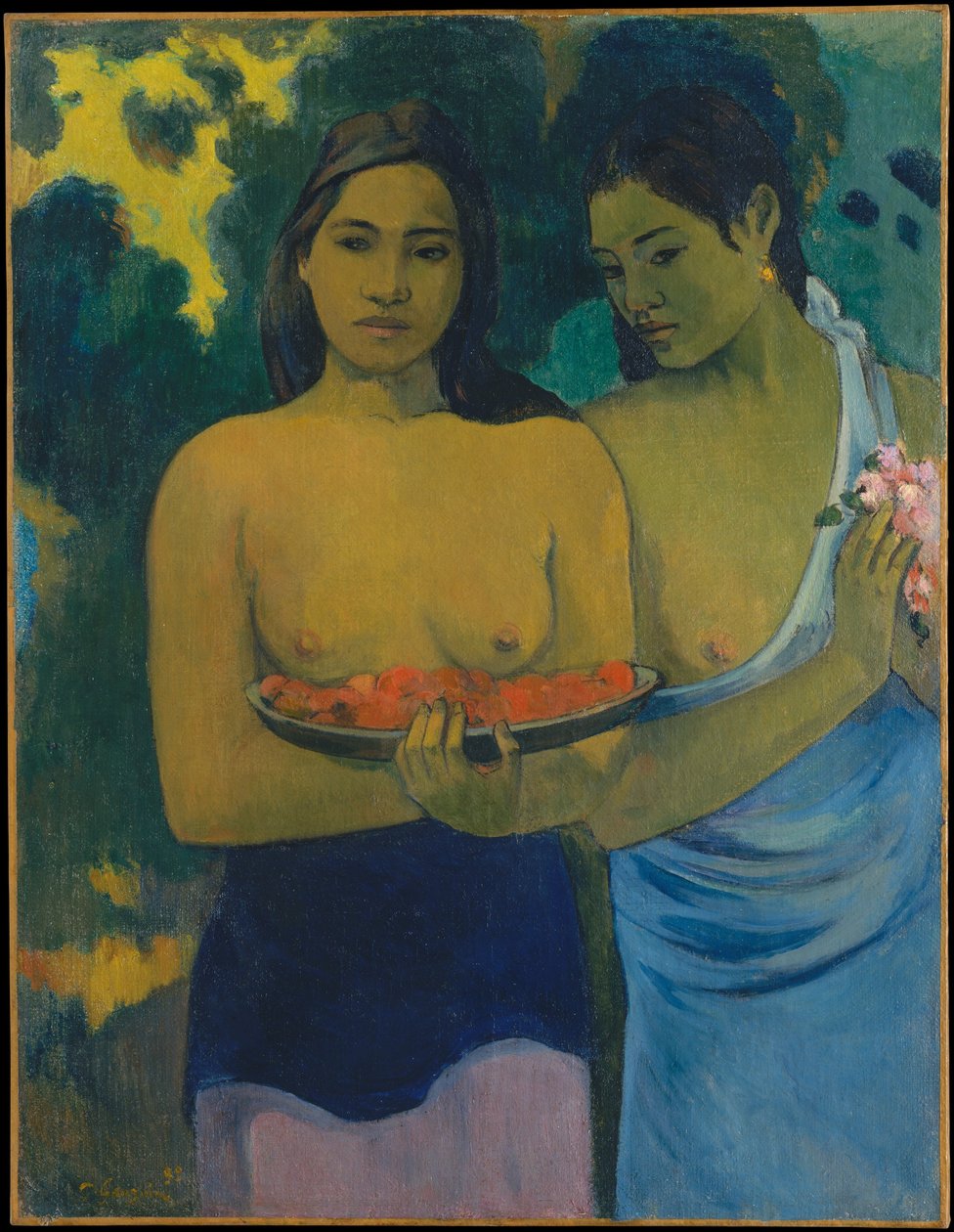 Dos mujeres tahitianas de Paul Gauguin