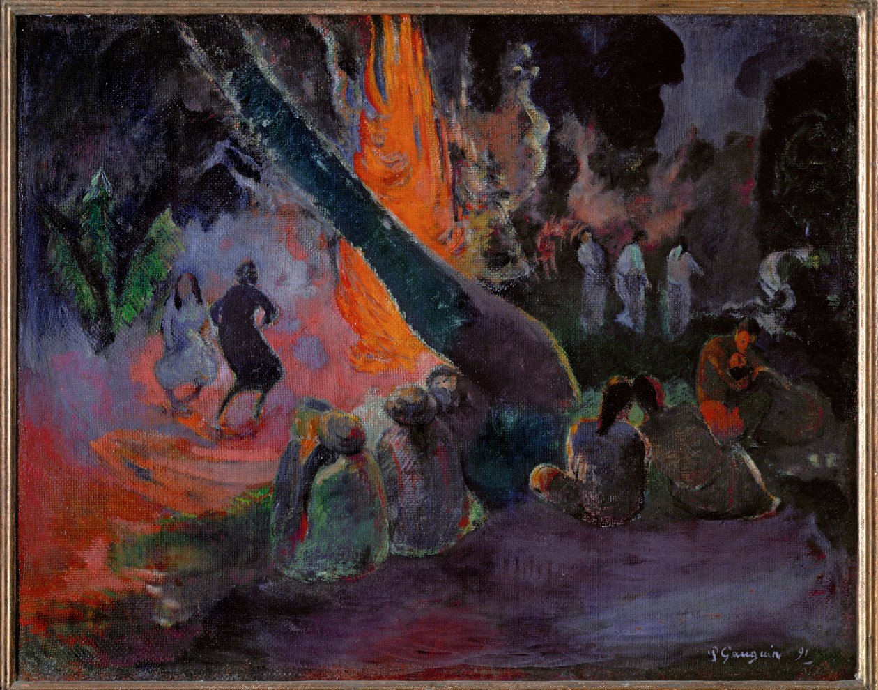 Upaupa (óleo sobre lienzo) de Paul Gauguin