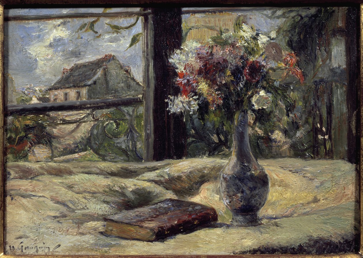 Jarrón de flores de Paul Gauguin