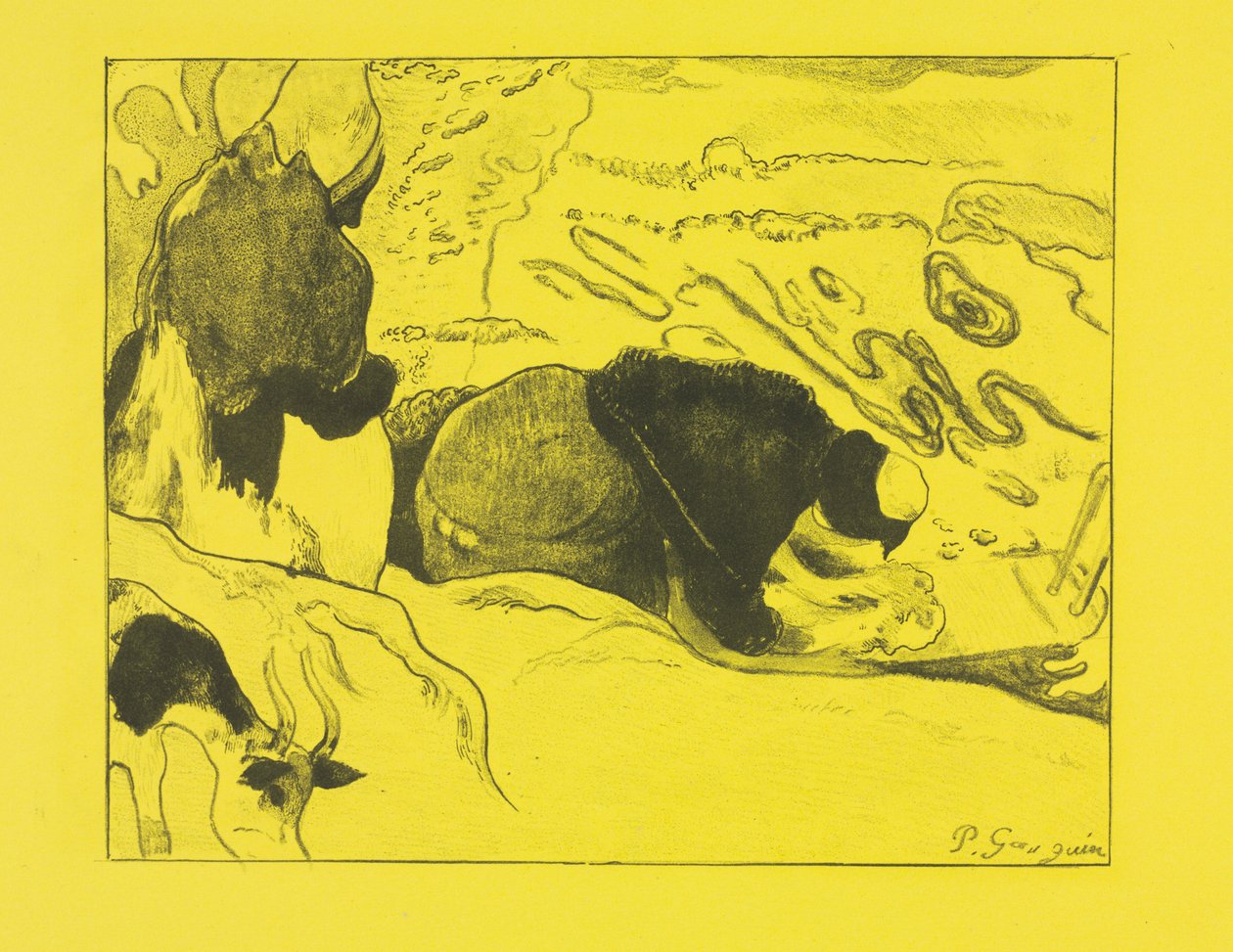 Suite Volpini: Lavanderas (Les Laveuses) de Paul Gauguin
