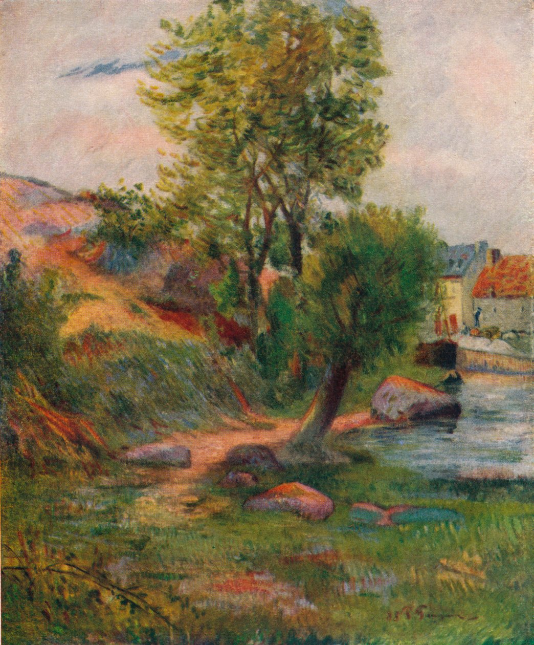 Sauce junto al Aven, 1888, 1938 de Paul Gauguin