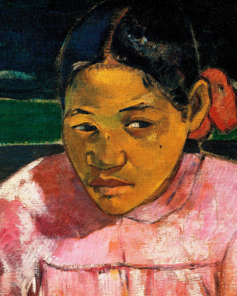 Mujeres de Tahití o En la playa (detalle) de Paul Gauguin