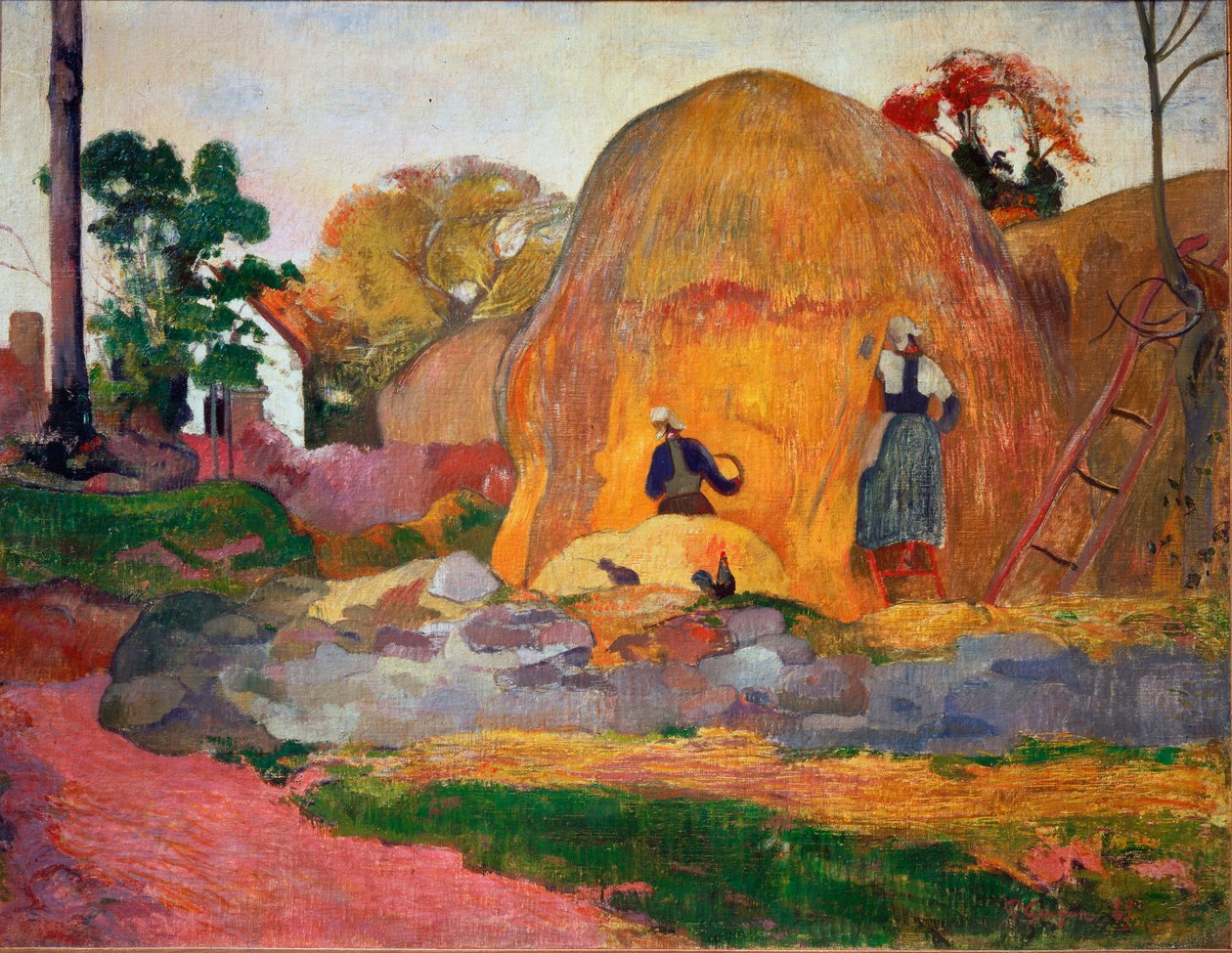 Pajares Amarillos o Cosecha Dorada de Paul Gauguin