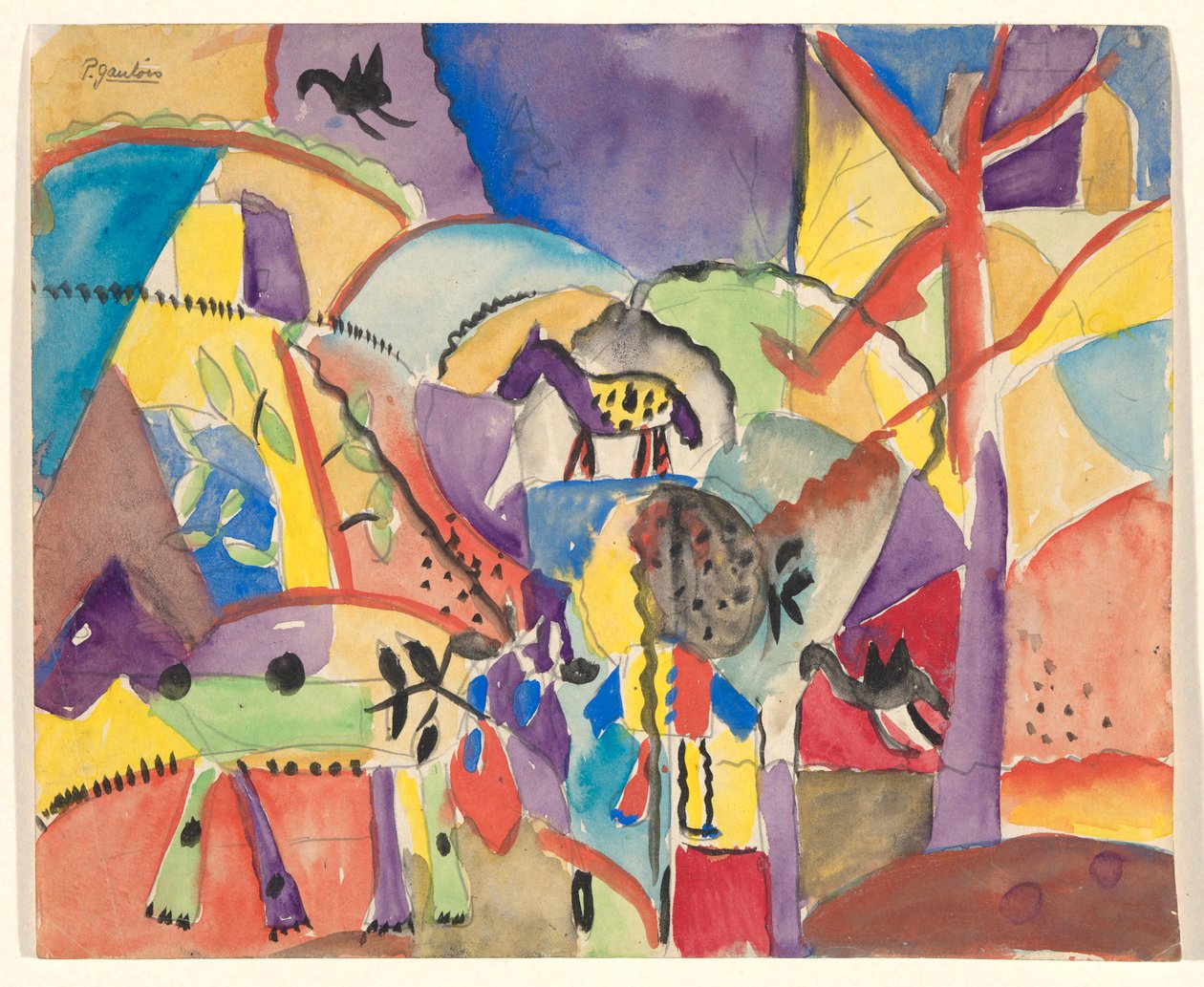 Composición con Caballos de Paul Gaulois