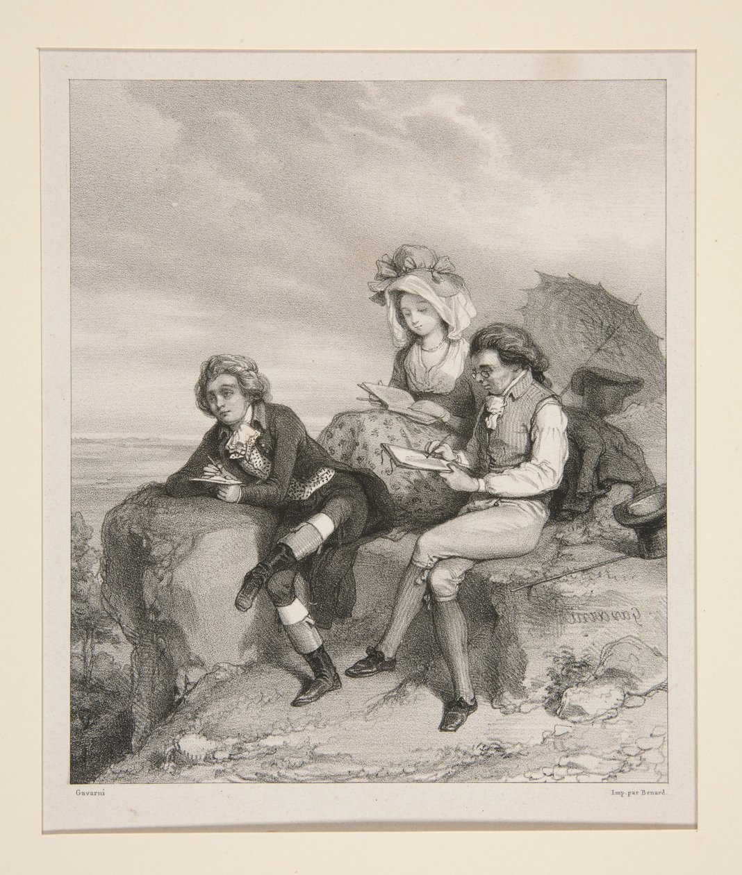 (DOS ARTISTAS DE ANTAÑO.) de Paul Gavarni