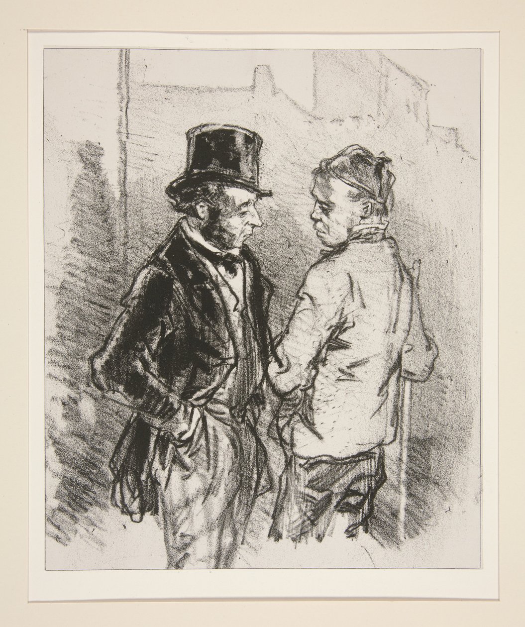 (PORTERO Y INQUILINO.) de Paul Gavarni
