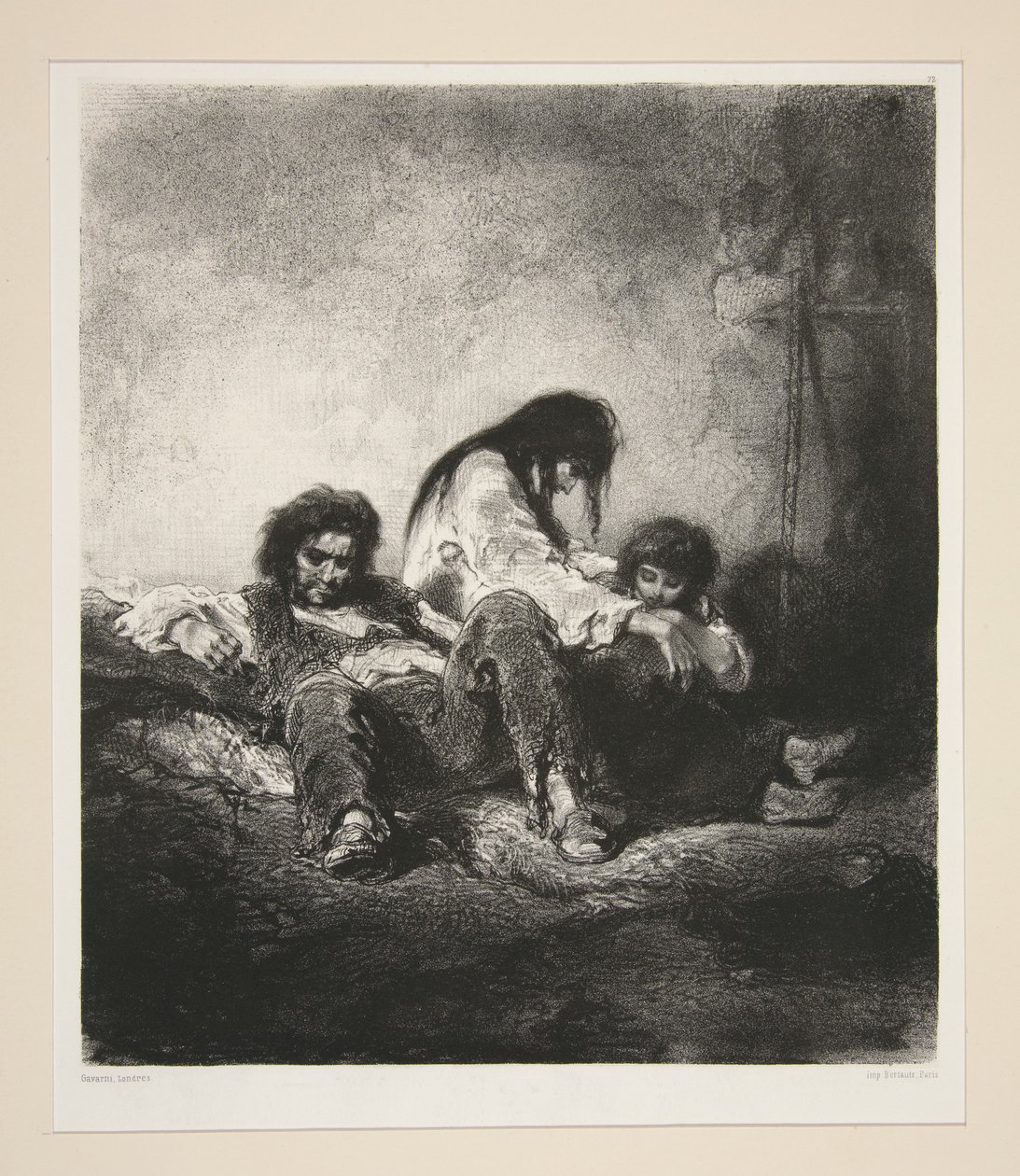 (Una familia pobre.) de Paul Gavarni