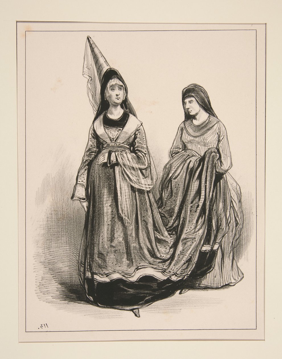 1400. Damas de París. de Paul Gavarni