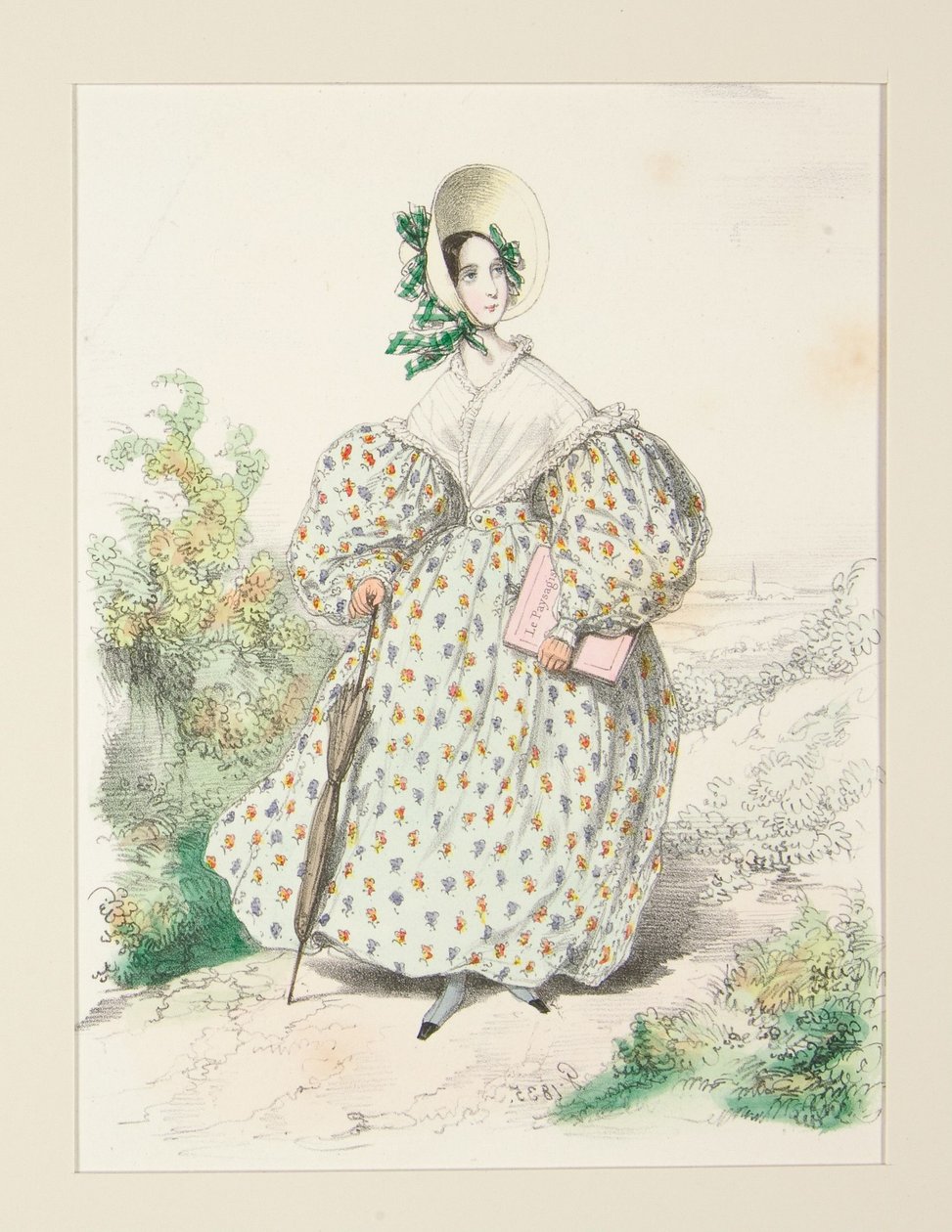 EN EL CAMPO. Julio de 1835. Vestido de jaconas,... de Paul Gavarni