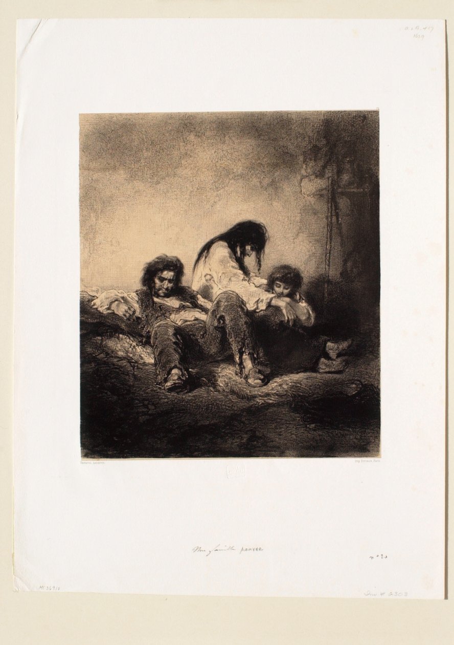 Una familia pobre de Paul Gavarni