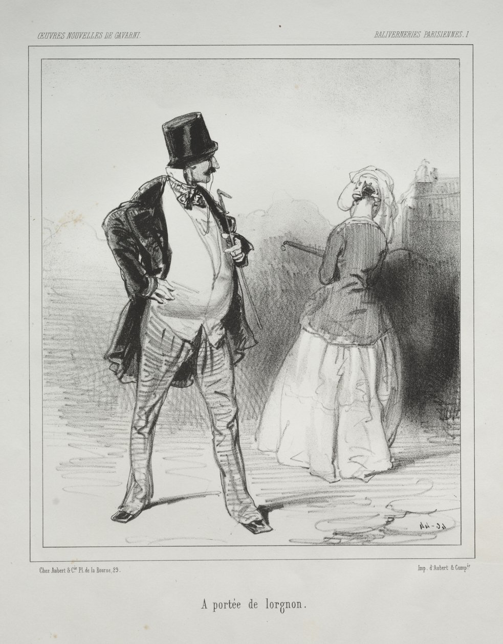 Baliverneries Parisiennes: A portee de lorgnon de Paul Gavarni