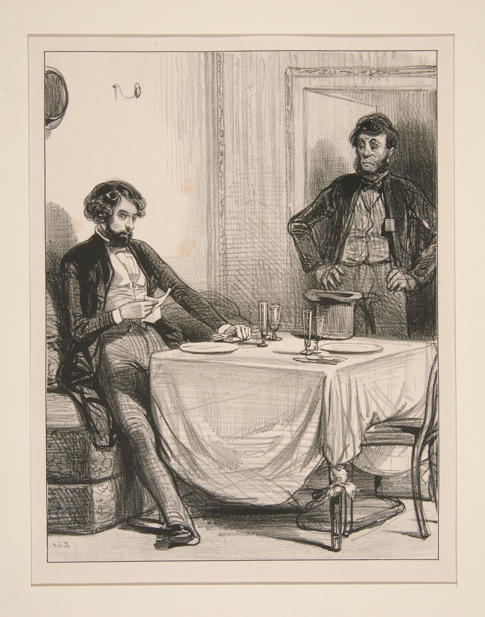 A un señor Anatole que espera en un gabinete... de Paul Gavarni