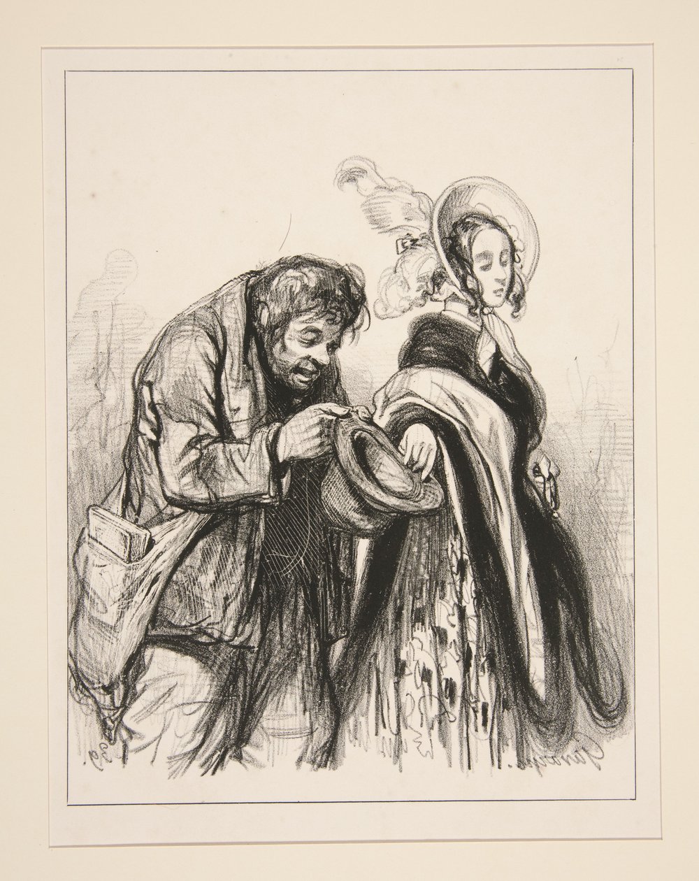 Alma sensible y caritativa, guárdate de los malvados (sic)... de Paul Gavarni