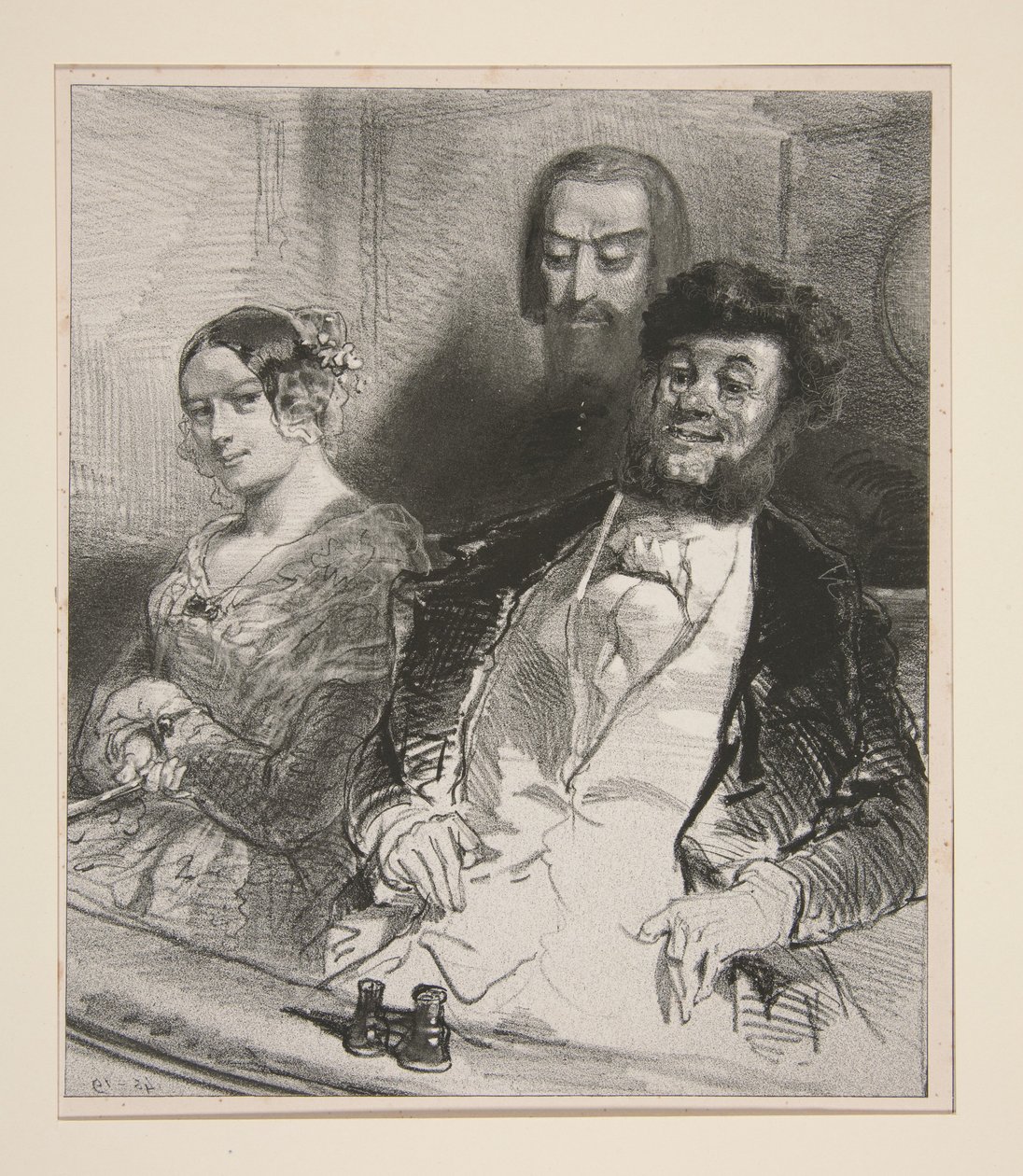 En el Théâtre-Français... de Paul Gavarni