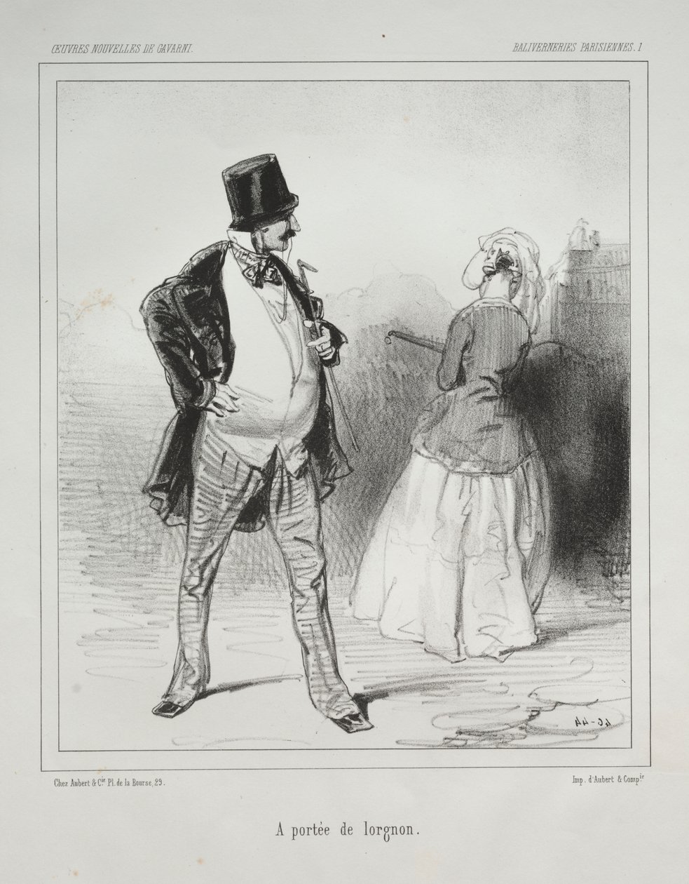 Baliverneries Parisiennes: A portee de lorgnon de Paul Gavarni