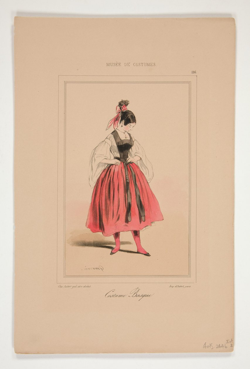 Baskische Tracht de Paul Gavarni